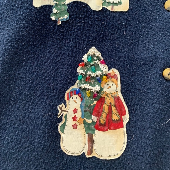 Holiday Fleece Jacket Woman's  size large - Picture 3 of 7